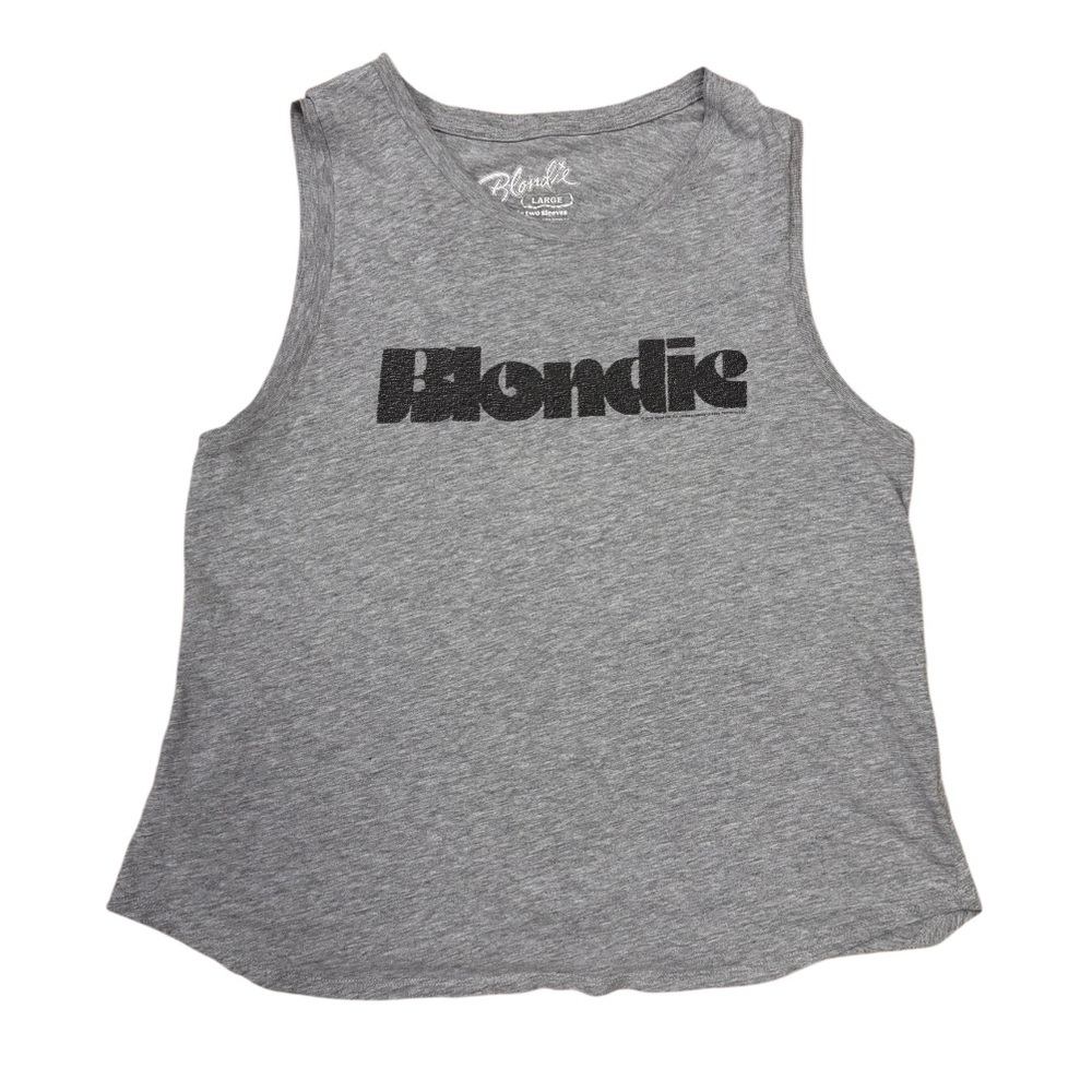 Blondie Cotton Blend Grey Tank Top